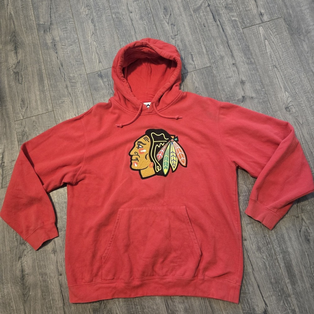 NHL Chicago Blackhawks Hoodie Sweatshirt XL Majestic Fan Pullover